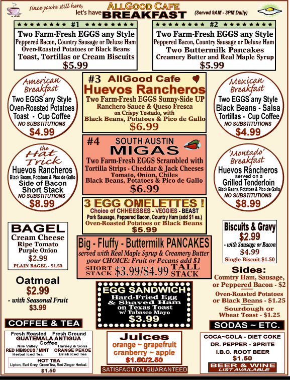 MenuBreakfast